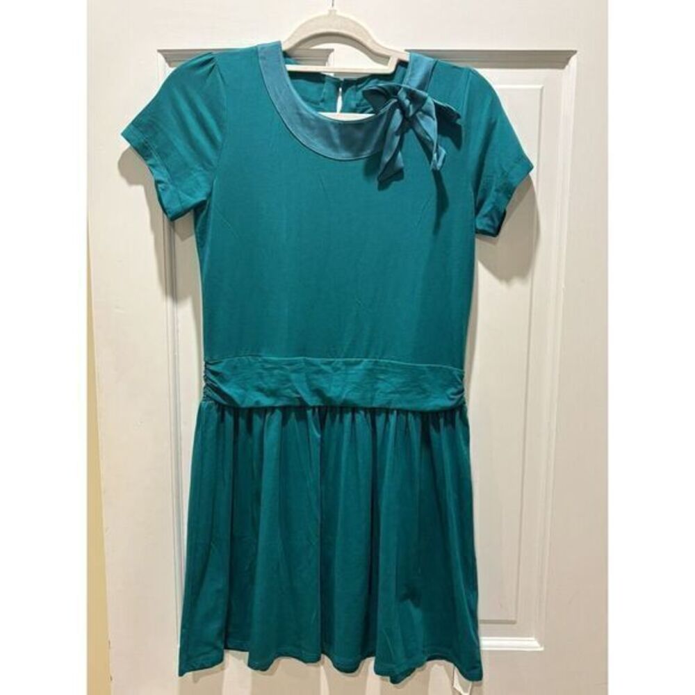 Garnet Hill Kids Green Dropwaist Dress‎ Size 12